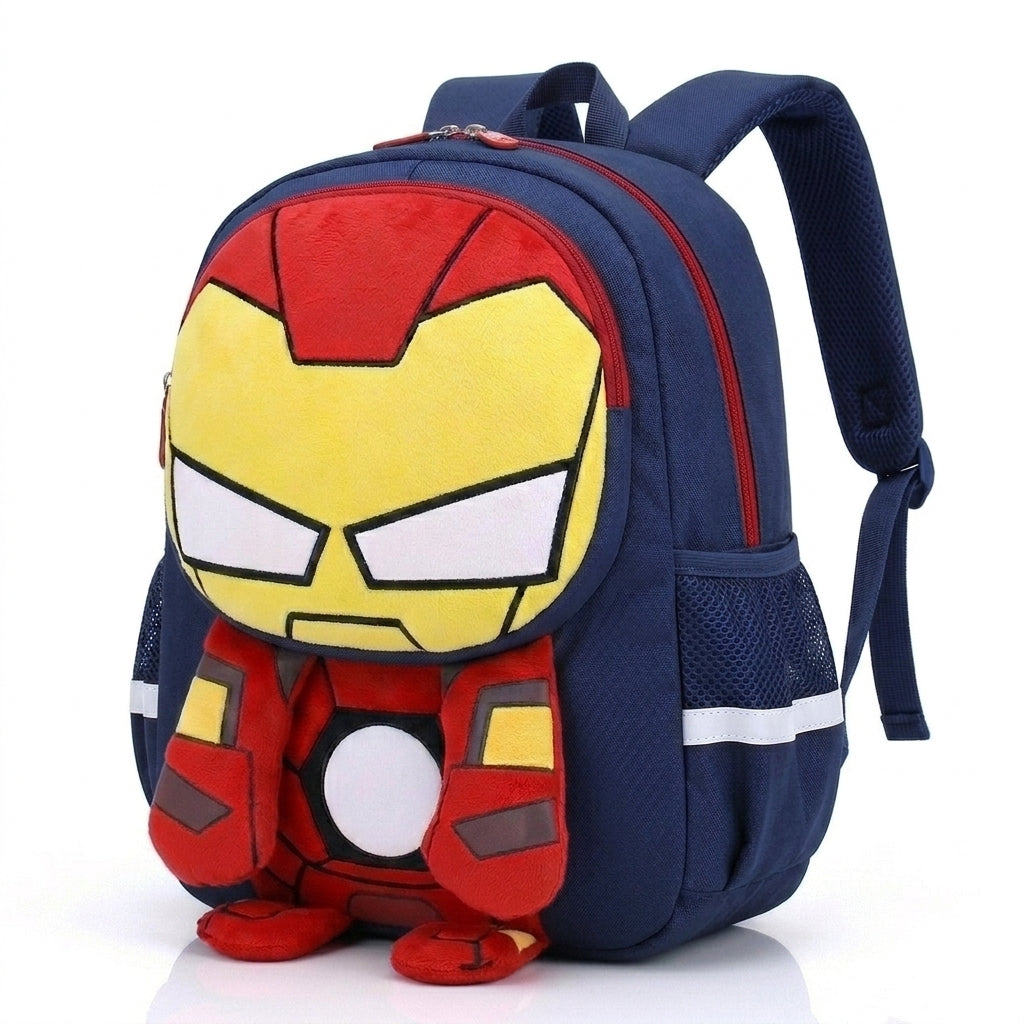 Sac à dos enfant Iron Man 3D coloris Bleu Foncé