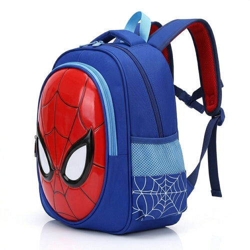 Sac à dos enfant Spider-Man coque rigide 3D coloris Bleu Royal